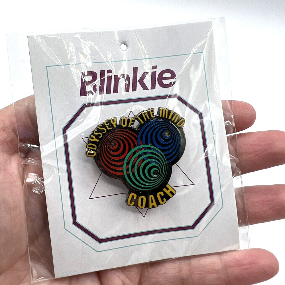 Odyssey of the Mind Coach Blinkie Light Up Pin, OM Coach Pin, NEW IN PACKAGE